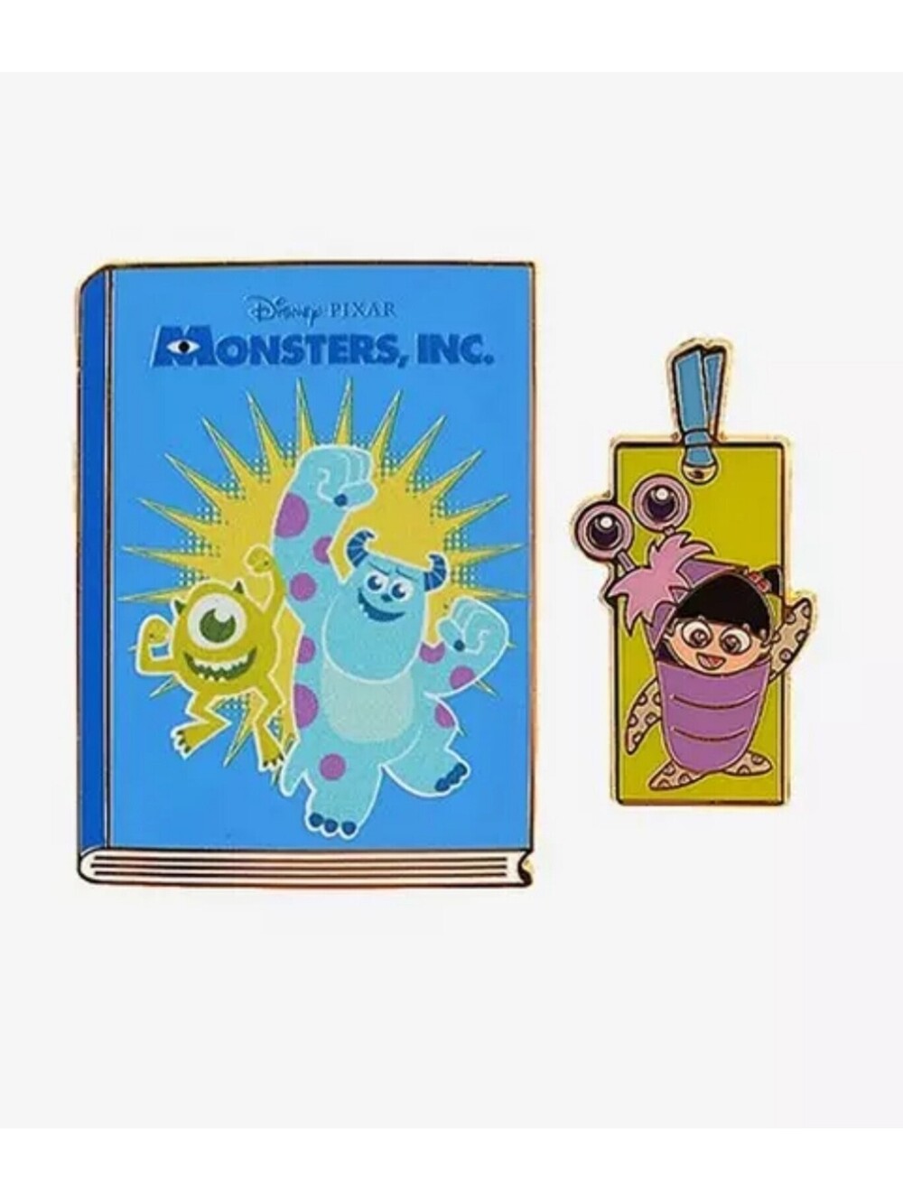 Disney Pixar Monsters Inc. Book Blind Box Enamel Pin Set